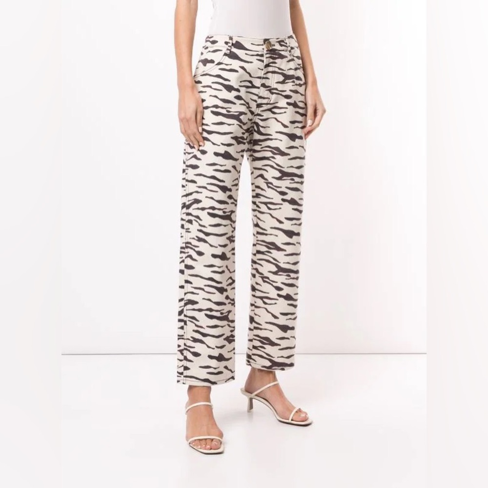 Regina Pyo animal print twill pants